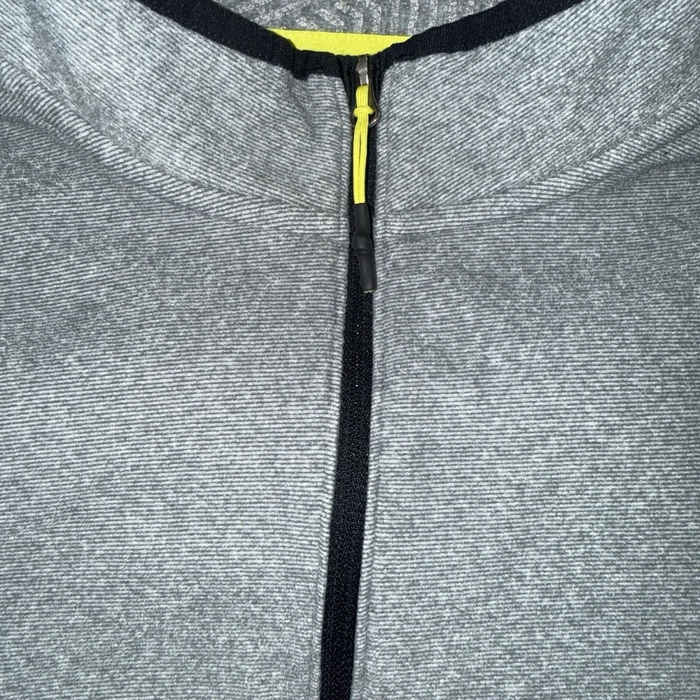 Men's Under Armour ColdGear 1/4 Zip Colorblock Pullover Sweatshirt Gray Size XL